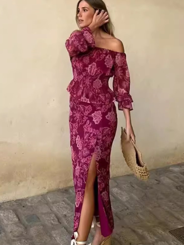 Vintage Fashion In 2025 - Vintage sexy elegante impresso conjunto de