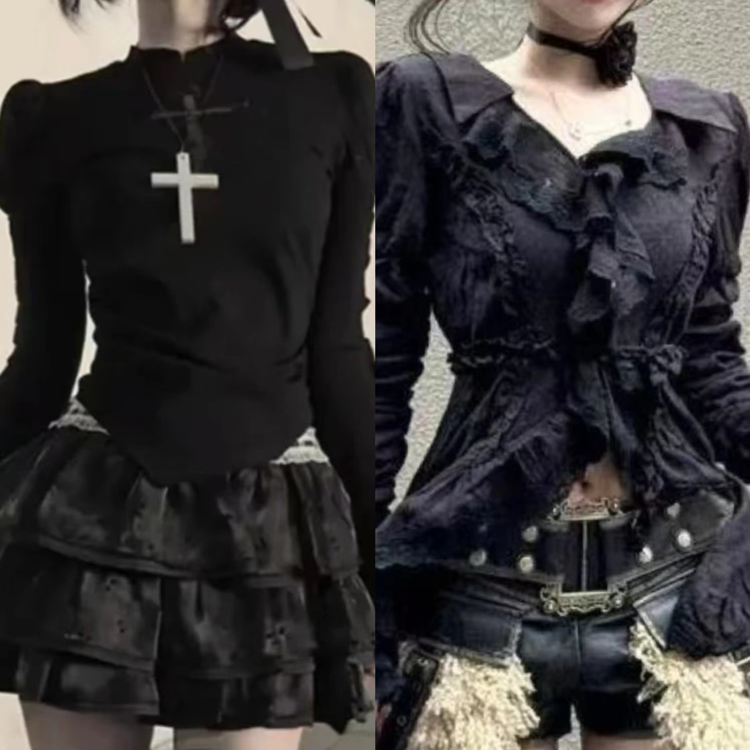 Retro Vintage Korean Fashion - Japonês vintage y2k lolita sem mangas