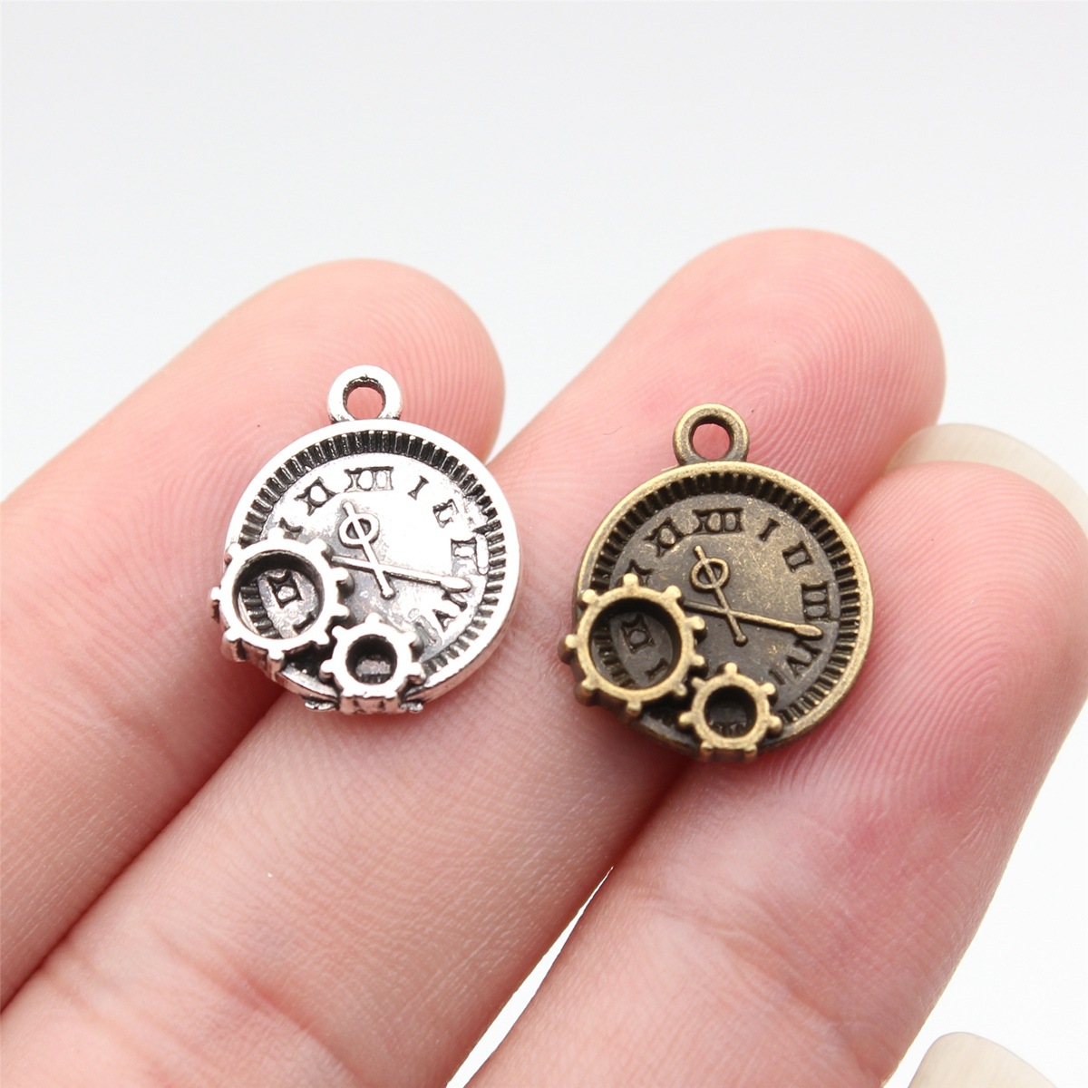 Vintage Fashion Words - WYSIWYG 10 peças 16x14mm 2 Cores
