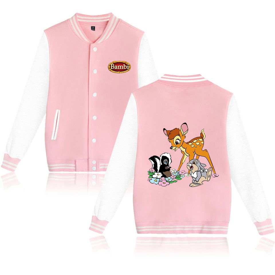 Varsity Jacket Wool - Bambi-Jaqueta de beisebol masculina e feminina,