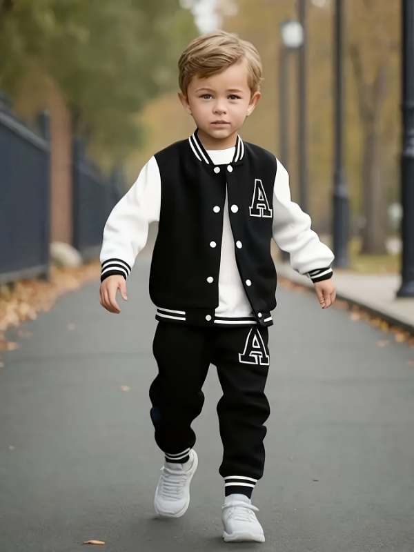 Varsity Jacket Wool - Conjunto de duas peças de jaqueta