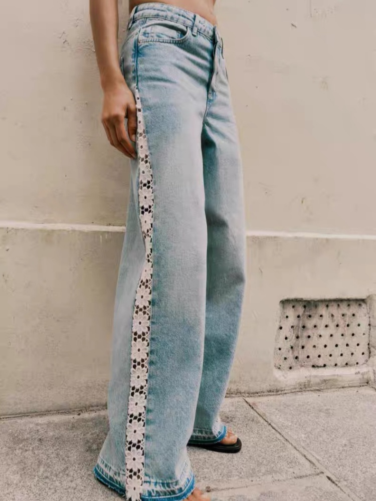Retro Vintage Korean Fashion - Calça Jeans Baggy Azul Vintage com