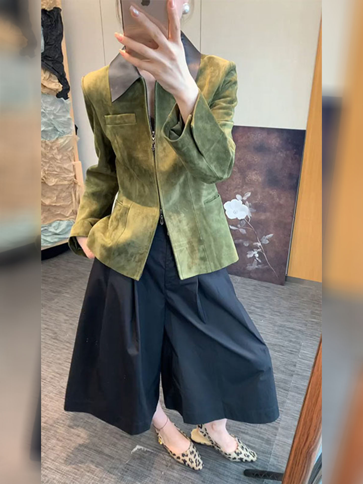 Jaqueta Feminina de Camurça Ve - Retro Vintage Korean Fashion avaliação e preço