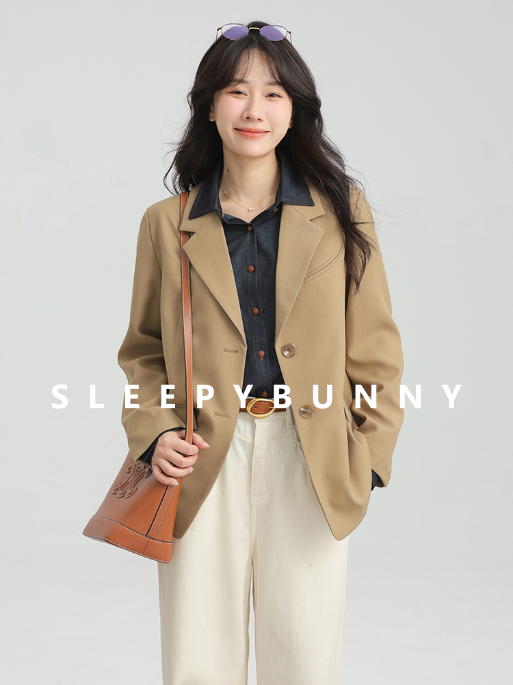 Elegante vintage solto blazer  - Retro Vintage Korean Fashion avaliação e preço