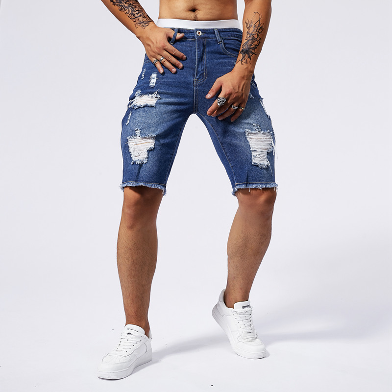 2025 verão novos homens rasgad - Vintage Fashion In 2025 avaliação e preço