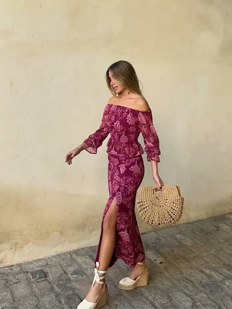 Vintage sexy elegante impresso - Vintage Fashion In 2025 avaliação e preço