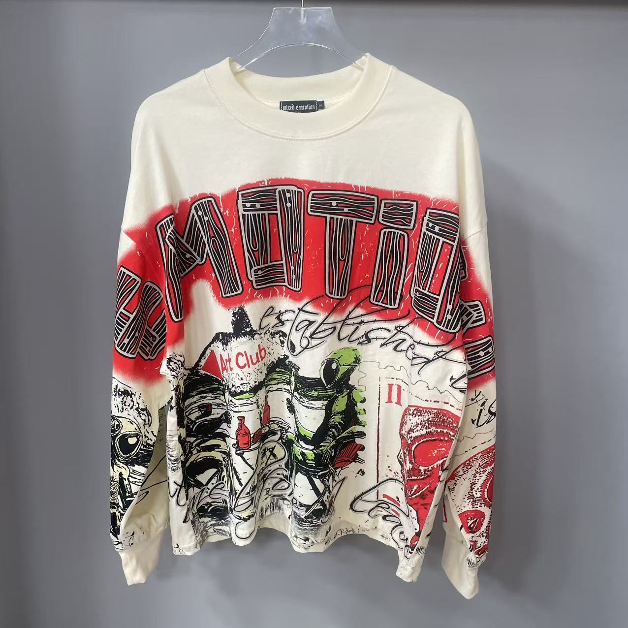 Camiseta de Manga Longa MIXED- - Vintage Fashion Design avaliação e preço