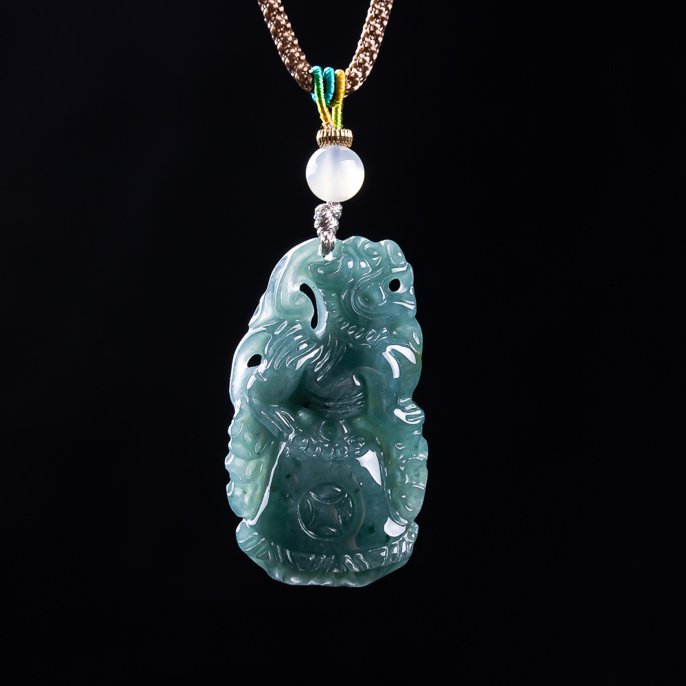 Pingente Pixiu de Jadeíta Birm - Vintage Fashion For Women avaliação e preço