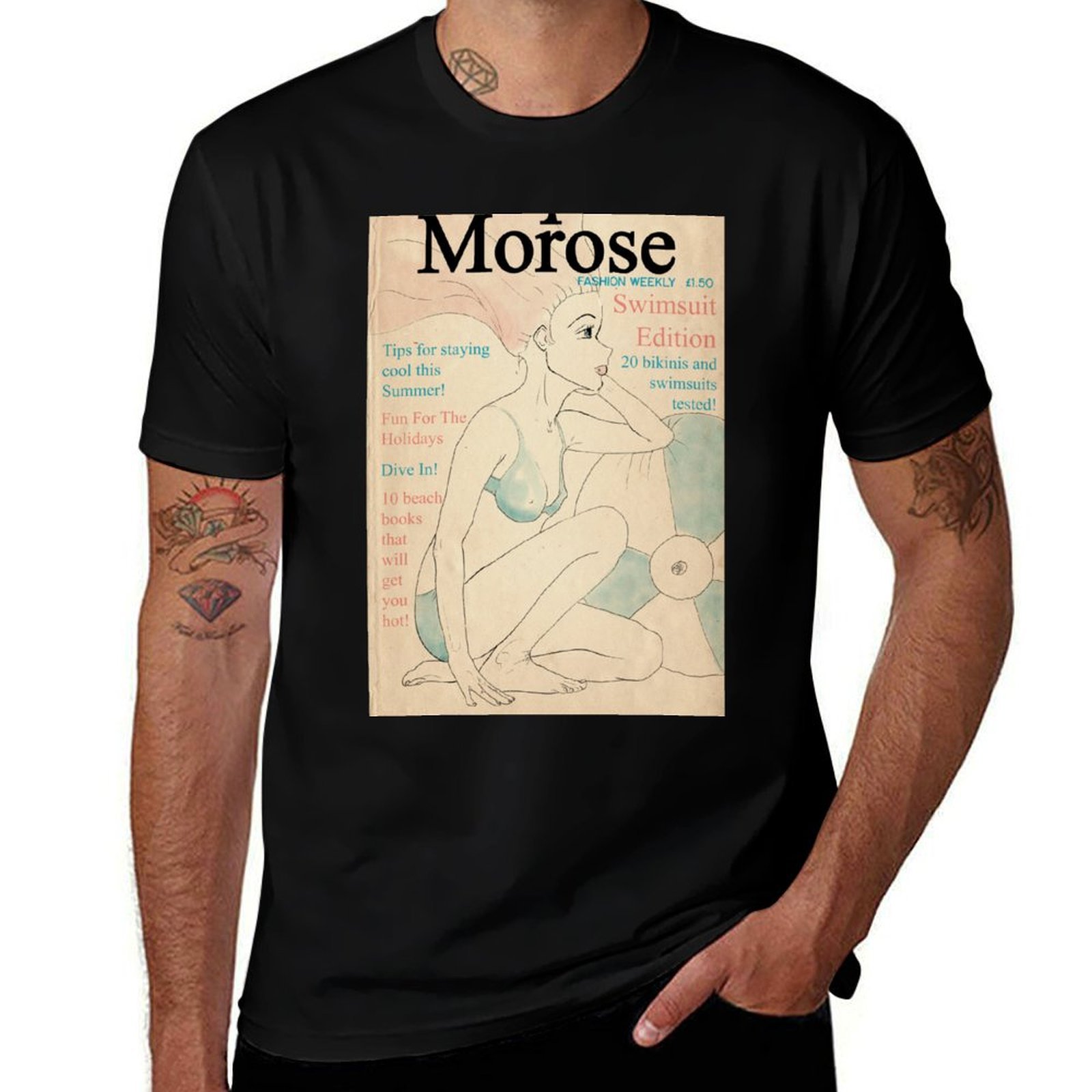 Camiseta com capa de revista d - Vintage Fashion Magazine Covers avaliação e preço