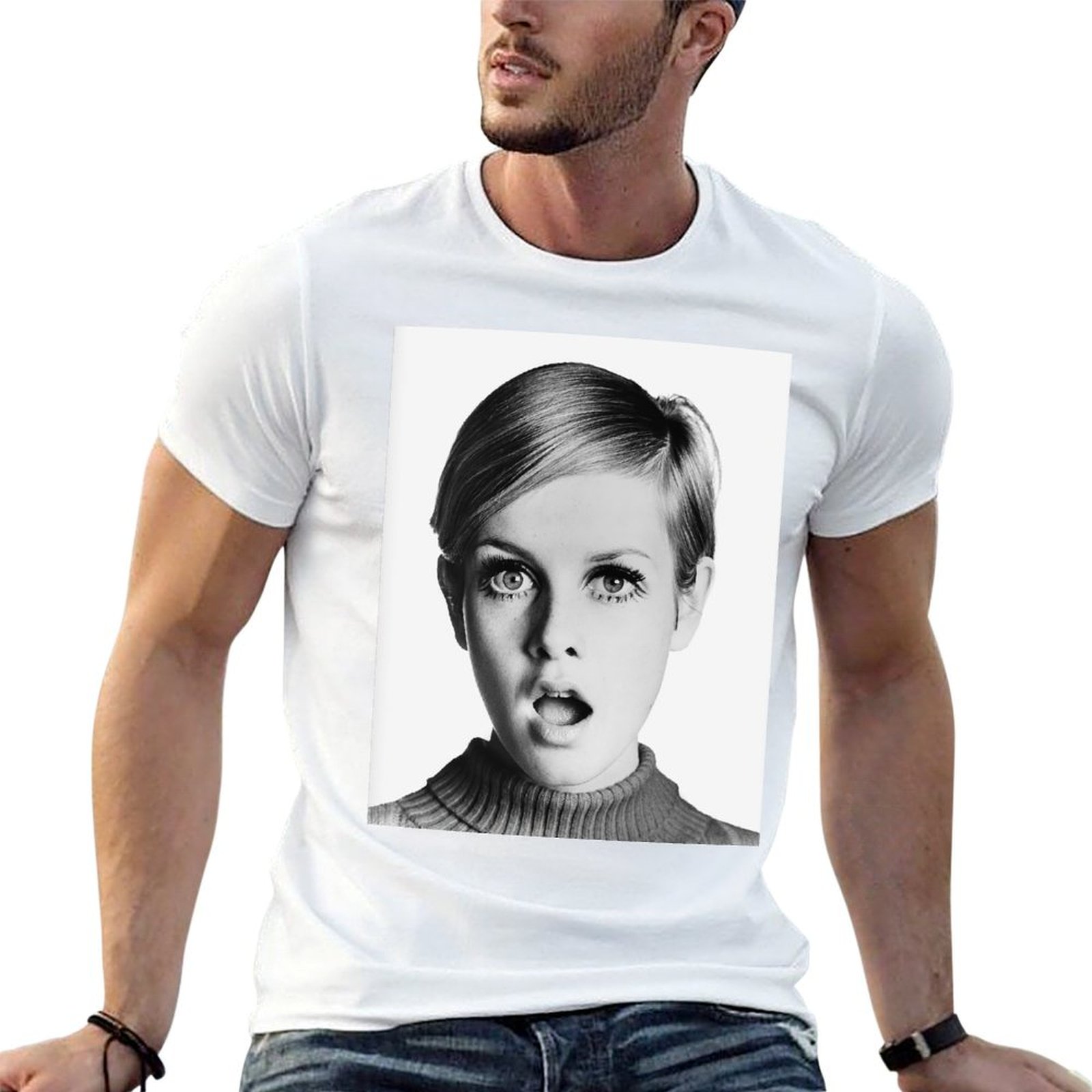 Twiggy, ícone da moda retrô, c - Vintage Fashion Icons avaliação e preço