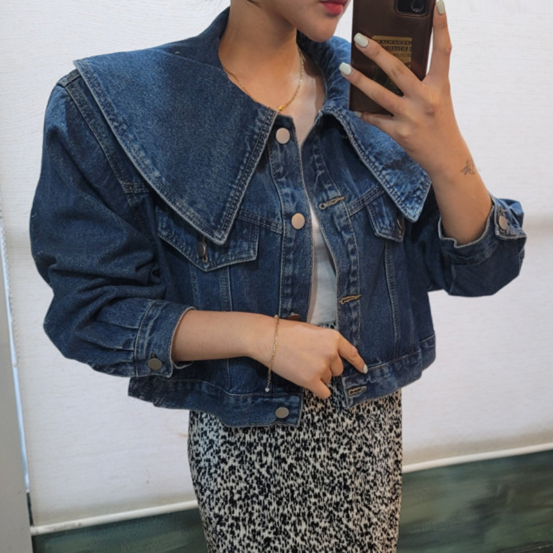 Jaqueta Jeans Curta Feminina C - Vintage Fashion Dolls avaliação e preço