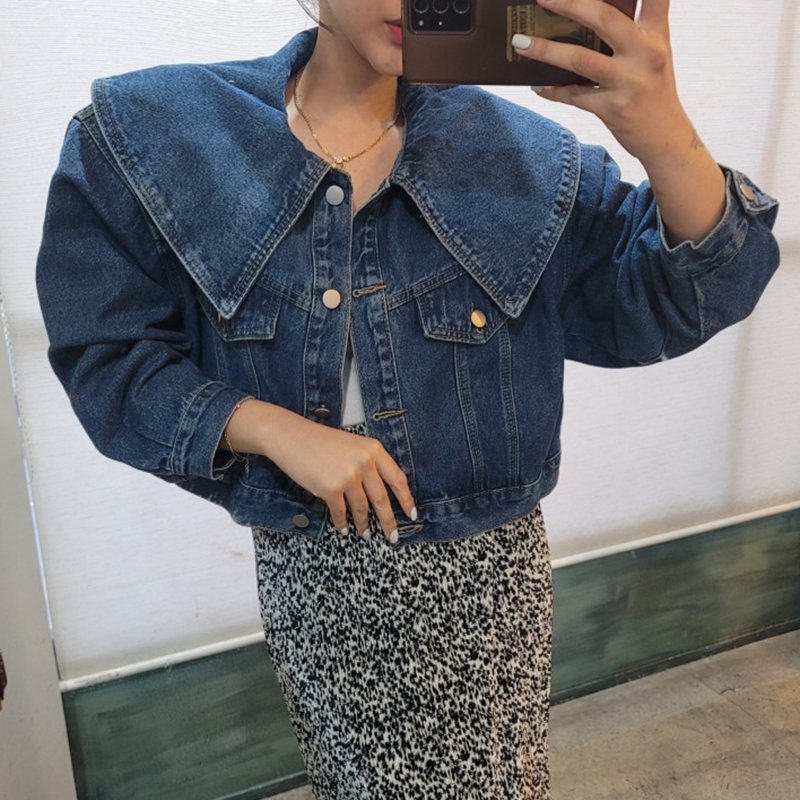 Jaqueta Jeans Curta Feminina C - Vintage Fashion Dolls avaliação e preço