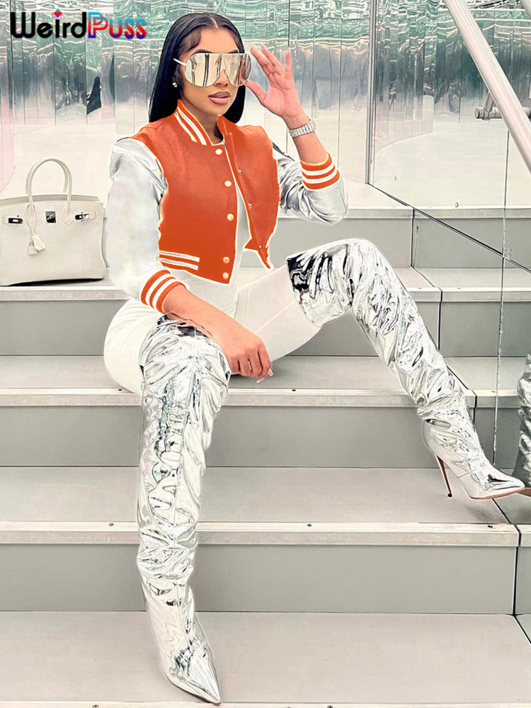 Estranho gato fofo carta jaque - Varsity Jacket Wool avaliação e preço