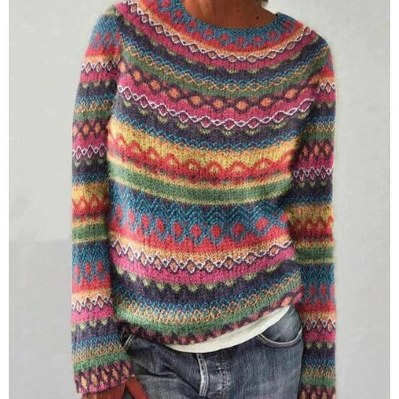 Suéter Feminino Casual Solto c - Vintage Fashion Faire avaliação e preço