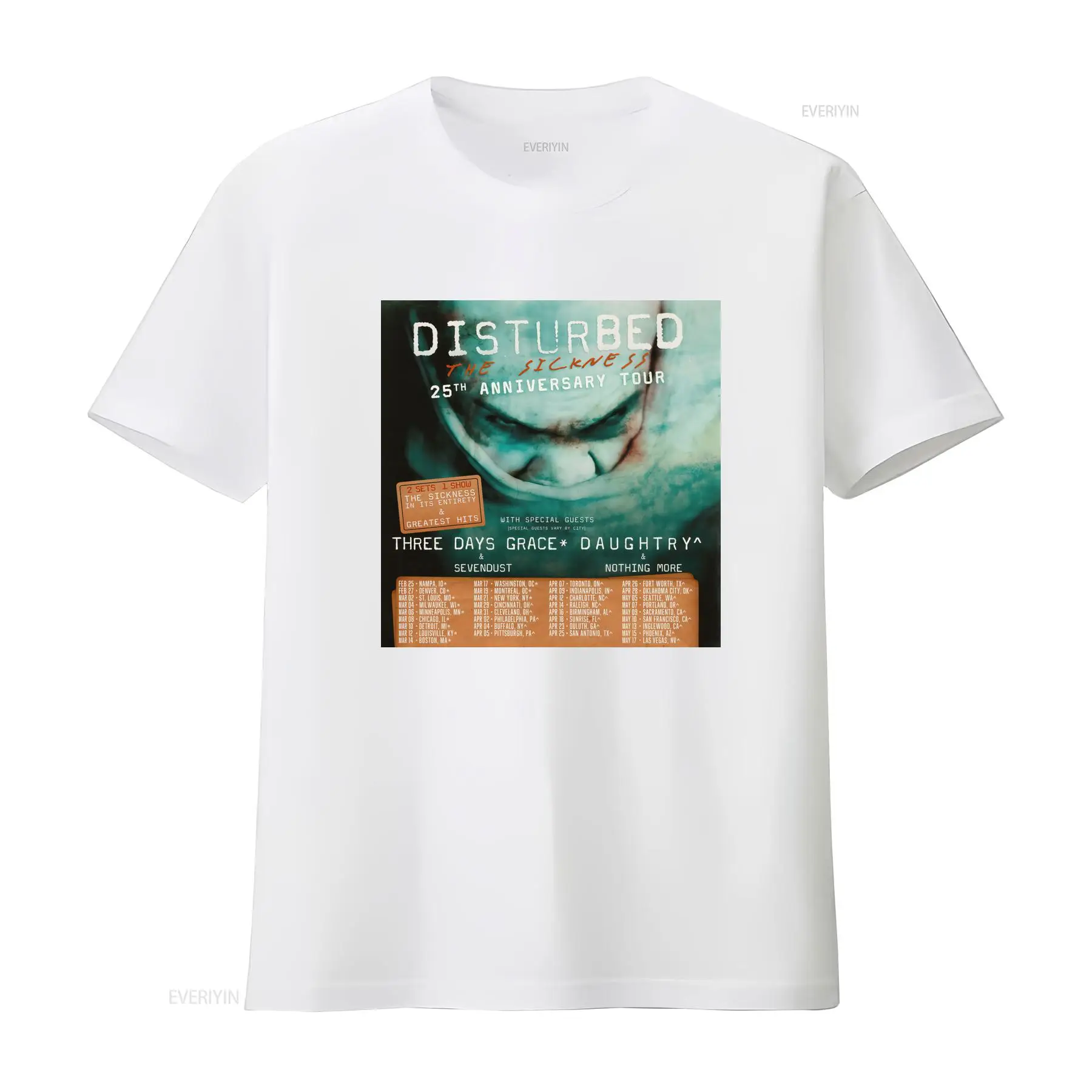 Camiseta Disturbed The Sicknes - Vintage Fashion In 2025 avaliação e preço