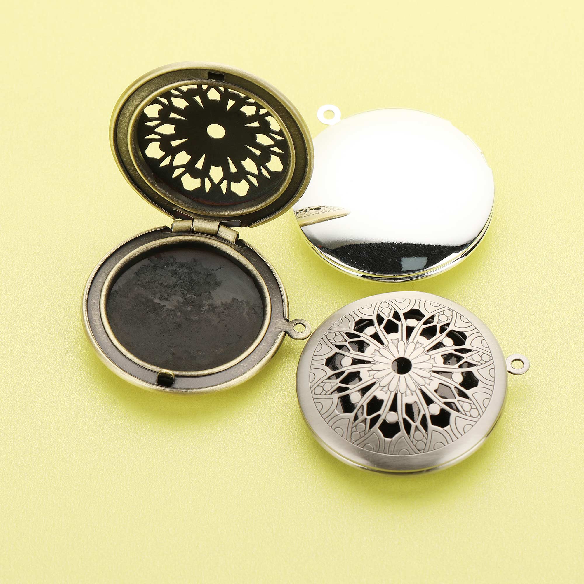 5 pçs 31mm redondo filigrana f - Vintage Fashion Icons avaliação e preço