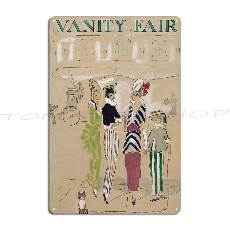 Placa de Metal Clássica Vintag - Vintage Fashion Magazine Covers avaliação e preço