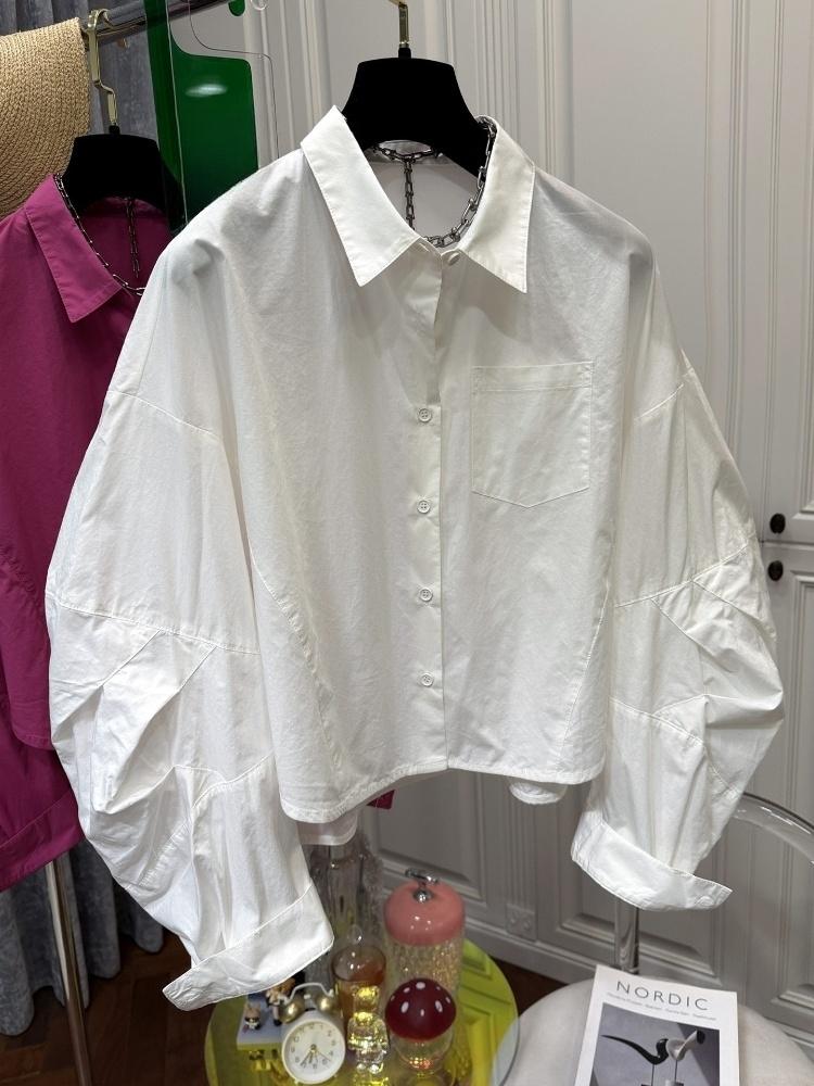 Camisas Femininas de Manga Puf - Vintage Fashion In Japan avaliação e preço