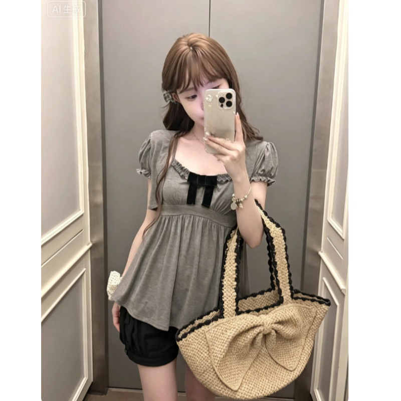 Conjunto de Tops em Duas Peças - Retro Vintage Korean Fashion avaliação e preço