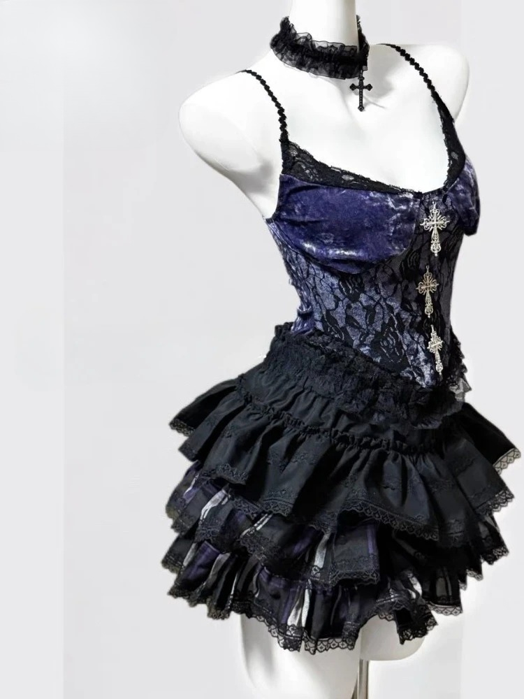 Verão sexy retro duas peças co - Retro Vintage Korean Fashion avaliação e preço