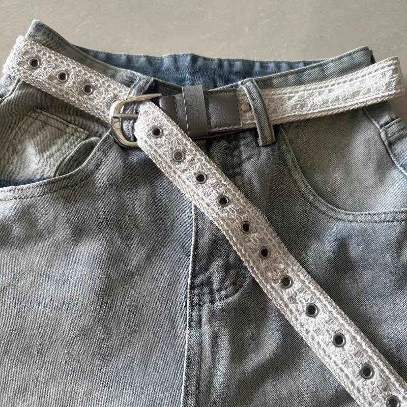 Cinto de lona vintage com rend - Retro Vintage Korean Fashion avaliação e preço