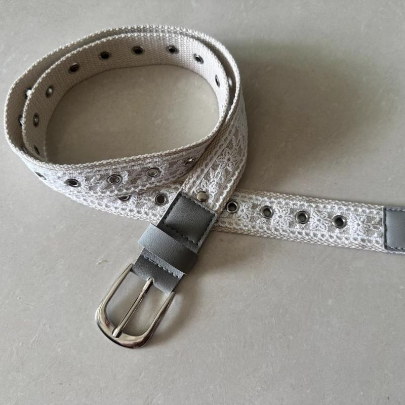 Cinto de lona vintage com rend - Retro Vintage Korean Fashion avaliação e preço