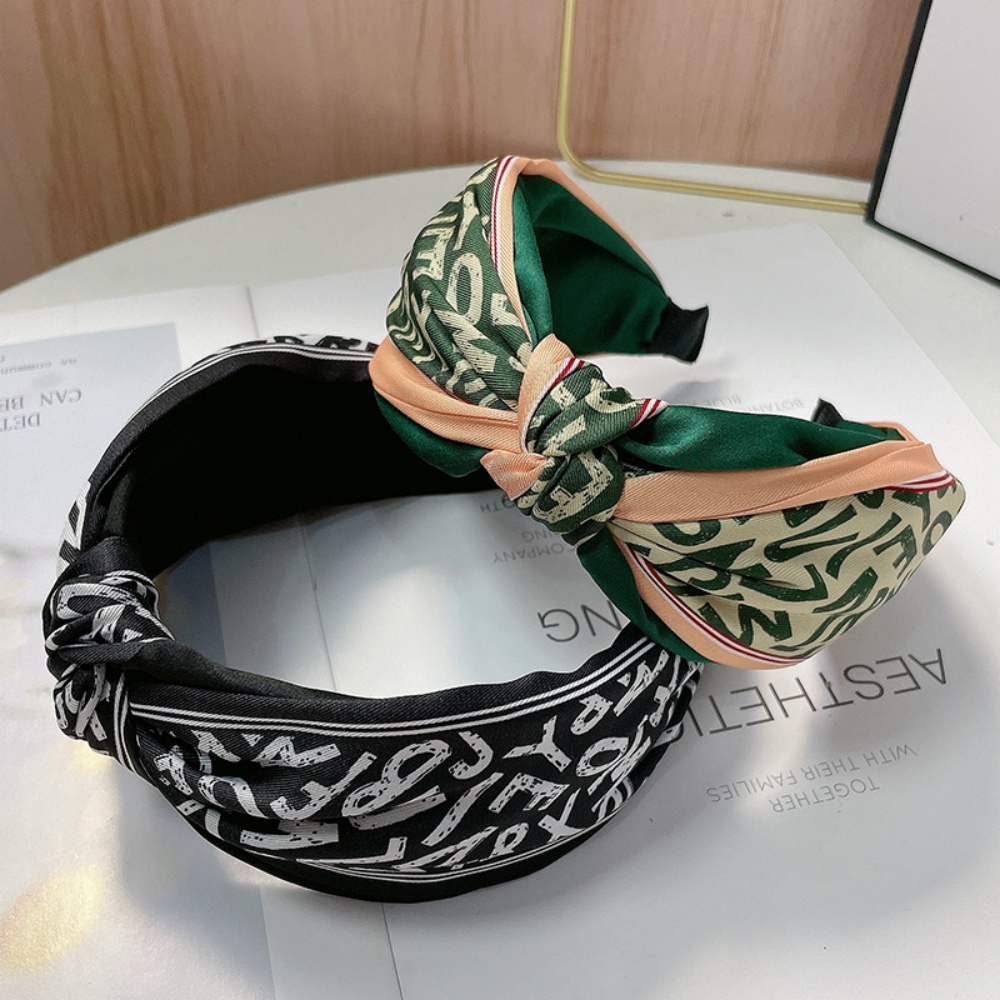 Faixa de cabelo larga com nó d - Vintage Fashion Paris avaliação e preço